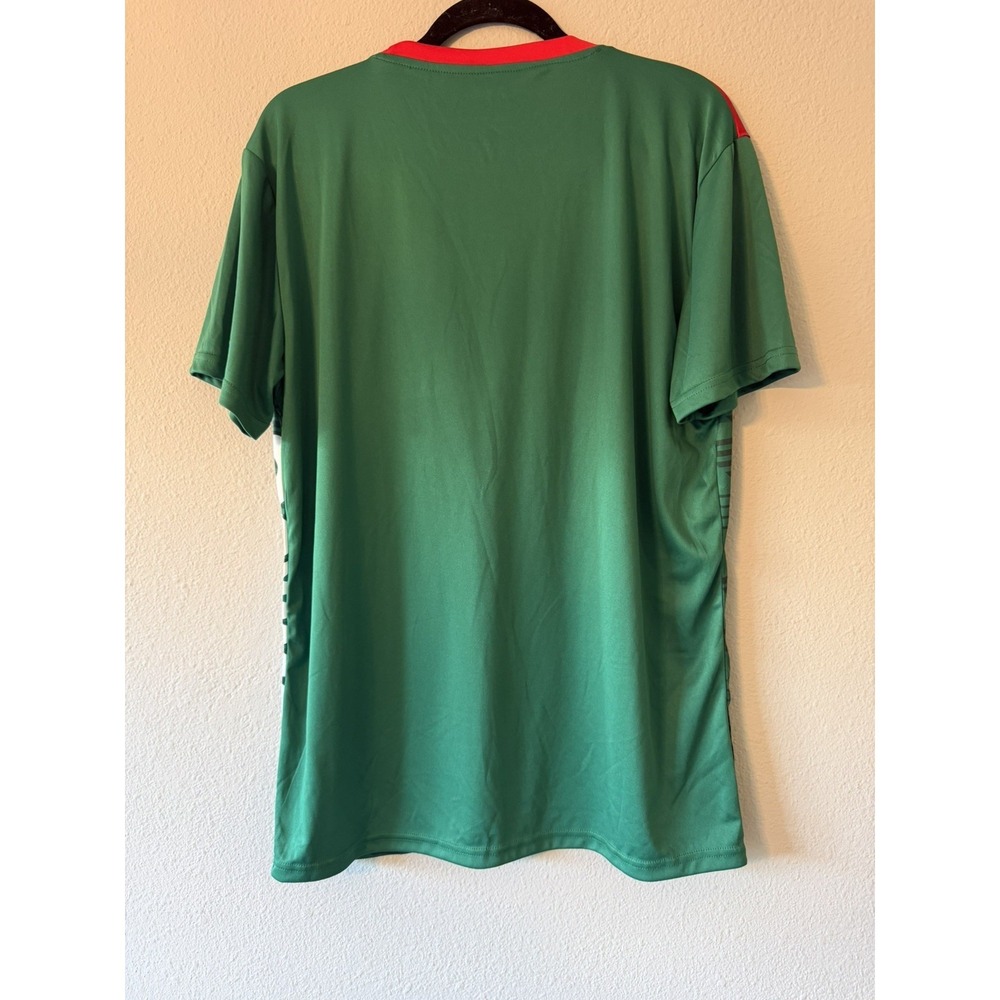Mens Fast Action Size Large Mexico Soccer Futbol Shirt Jersey Green NWOT - Picture 6 of 6